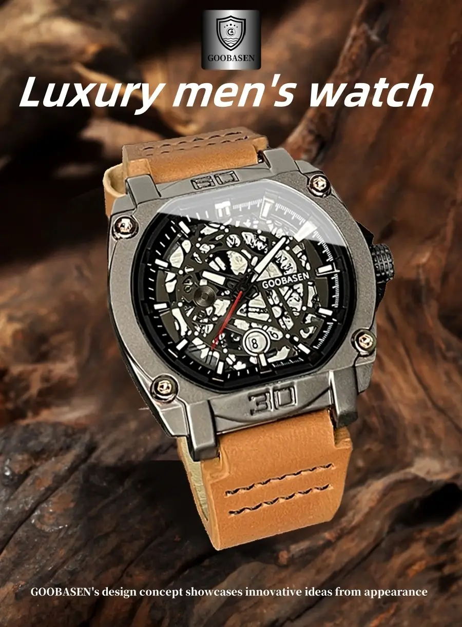 Gubosen Multi-Layer Watch for Men Waterproof Luminous Calendar — feature 14