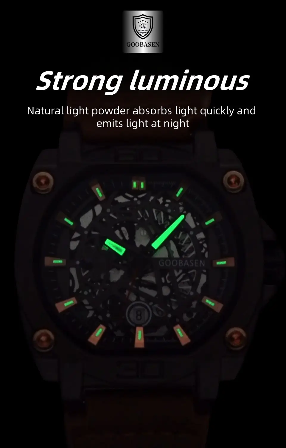 Gubosen Multi-Layer Watch for Men Waterproof Luminous Calendar — feature 19