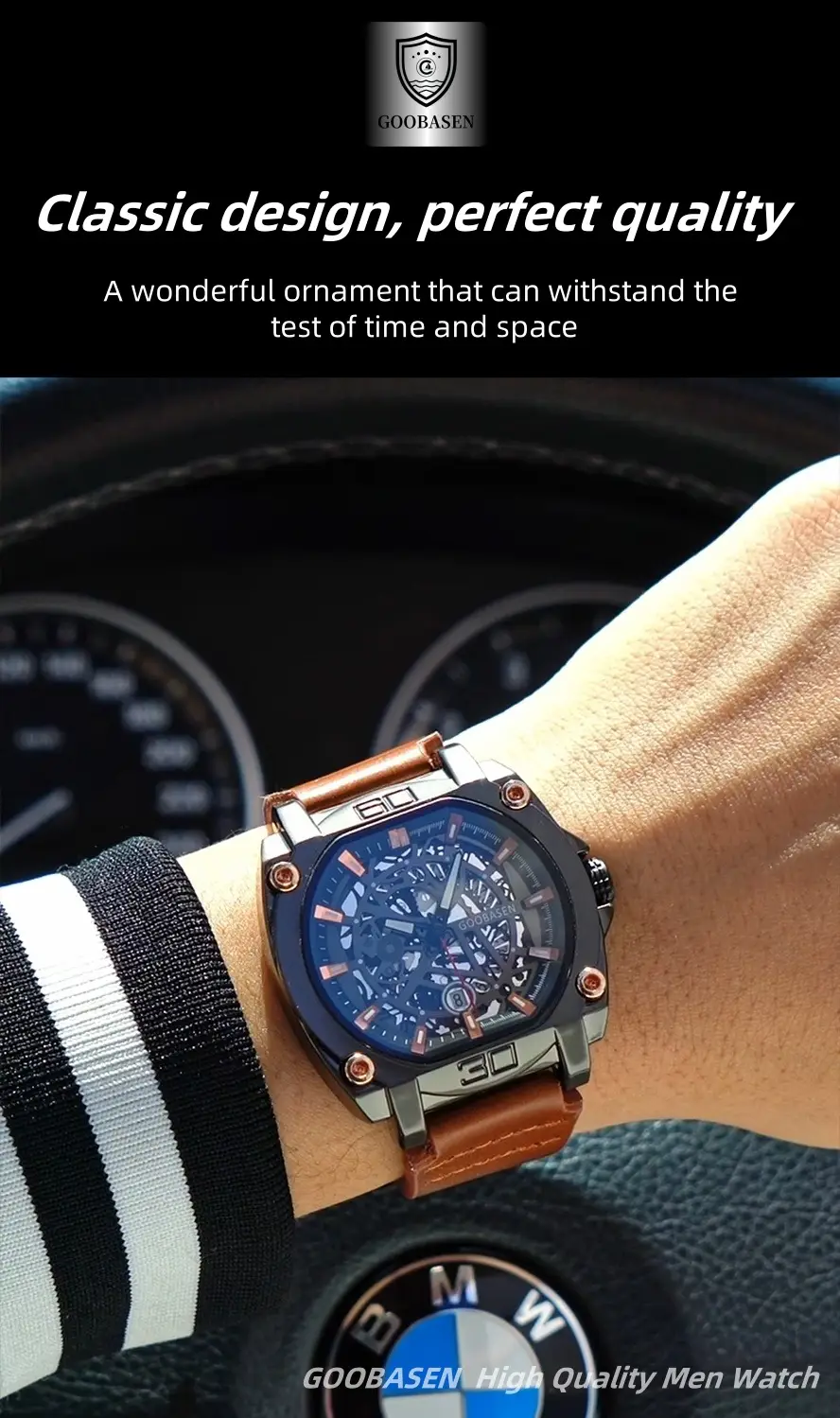 Gubosen Multi-Layer Watch for Men Waterproof Luminous Calendar — feature 24