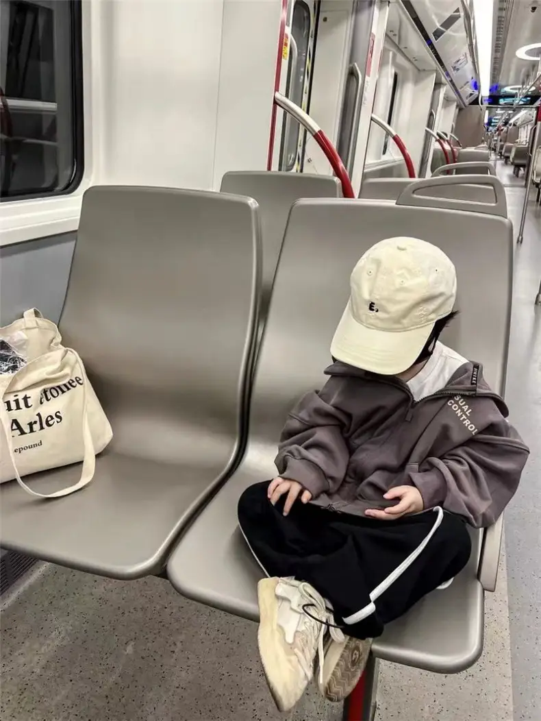 Kids Korean Style Beige Peaked Cap All-Matching — feature 13