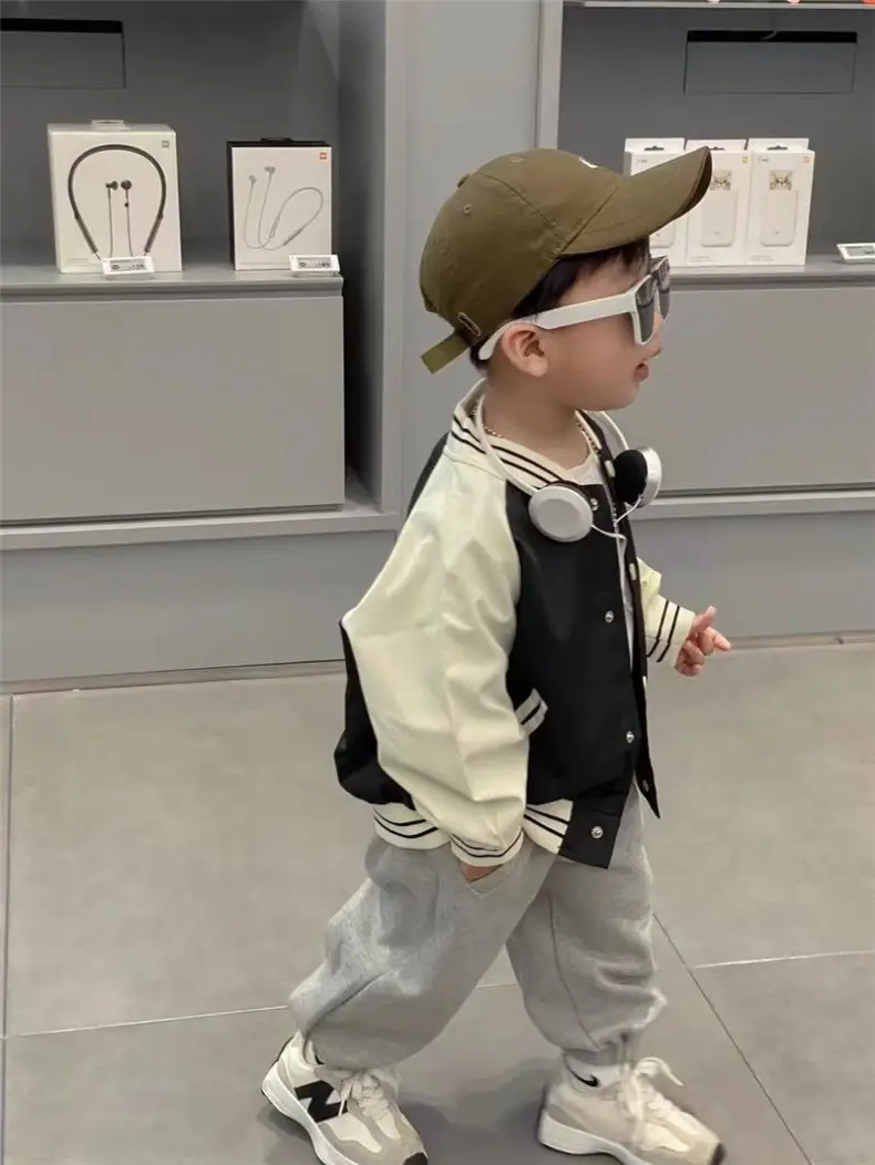 Kids Korean Style Beige Peaked Cap All-Matching — feature 17