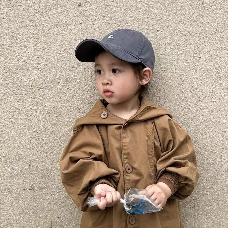 Kids Korean Style Beige Peaked Cap All-Matching — feature 4