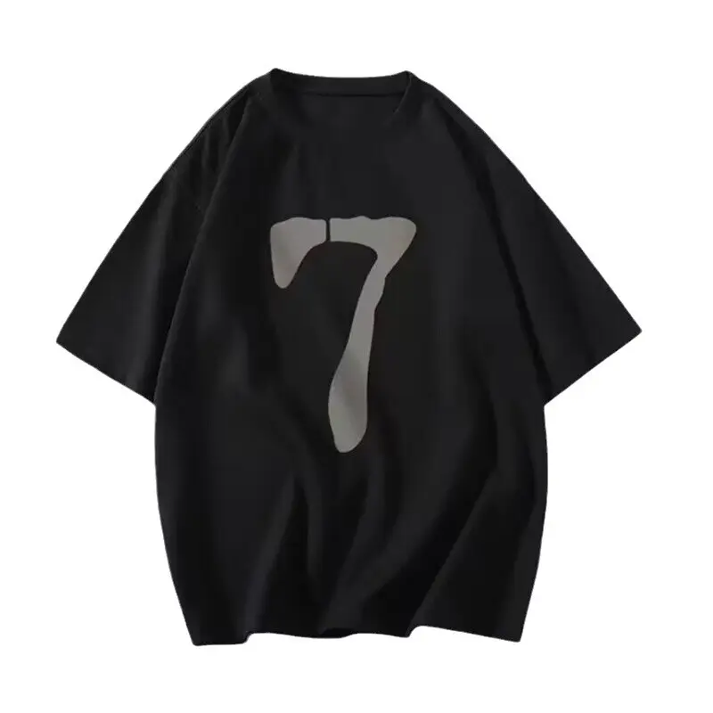 American Retro Black Short-Sleeved T-Shirt for Women Summer 2025 New Design Niche Couple Loose Slimming Look Top