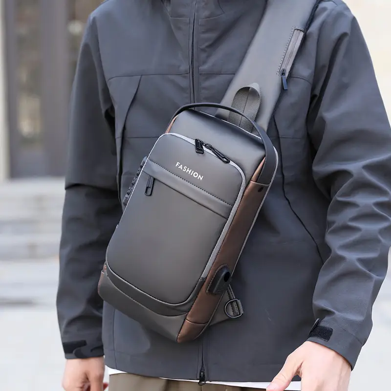 Men's Anti-Theft Crossbody Bag Black Waterproof - Image 7