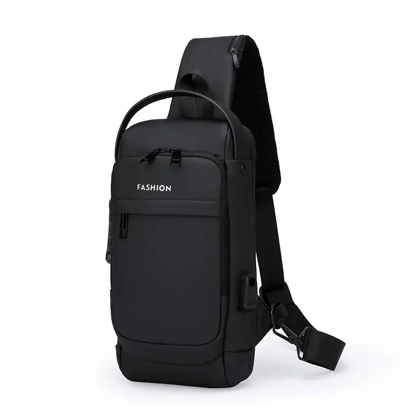 Men's Anti-Theft Crossbody Bag Black Waterproof - Image 9
