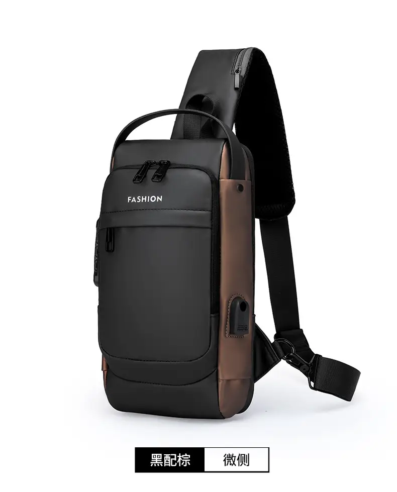 Men's Anti-Theft Crossbody Bag Black Waterproof — feature 24