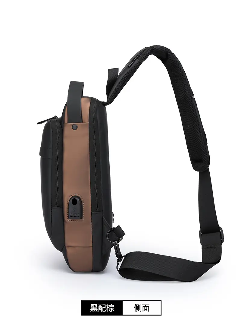 Men's Anti-Theft Crossbody Bag Black Waterproof — feature 26