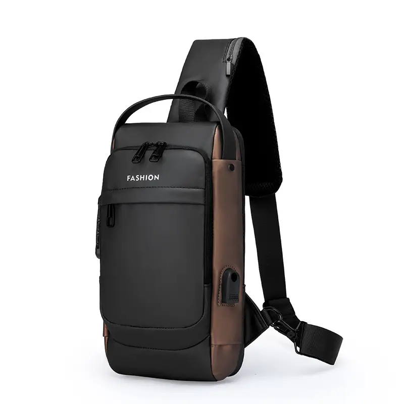 Men's Anti-Theft Crossbody Bag Black Waterproof - Image 3
