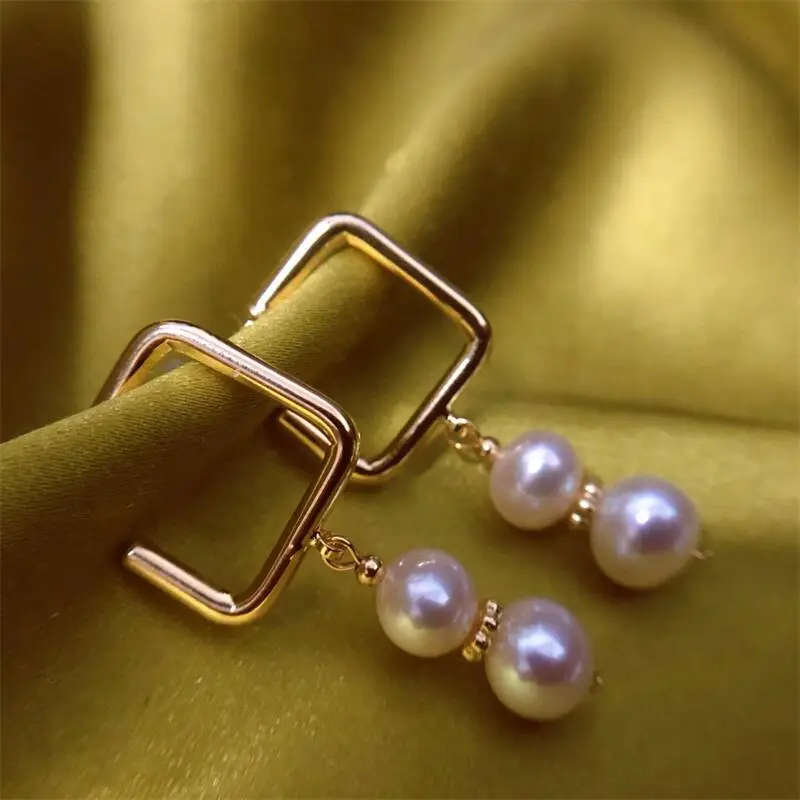Yuhe Shuangzhu Pearl Earrings Gold Plated — feature 4
