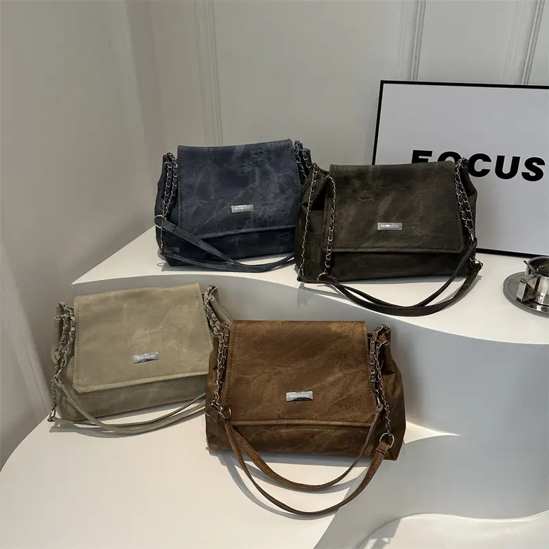 Retro Brown Chain Shoulder Bag for Women 2024 - Image 5