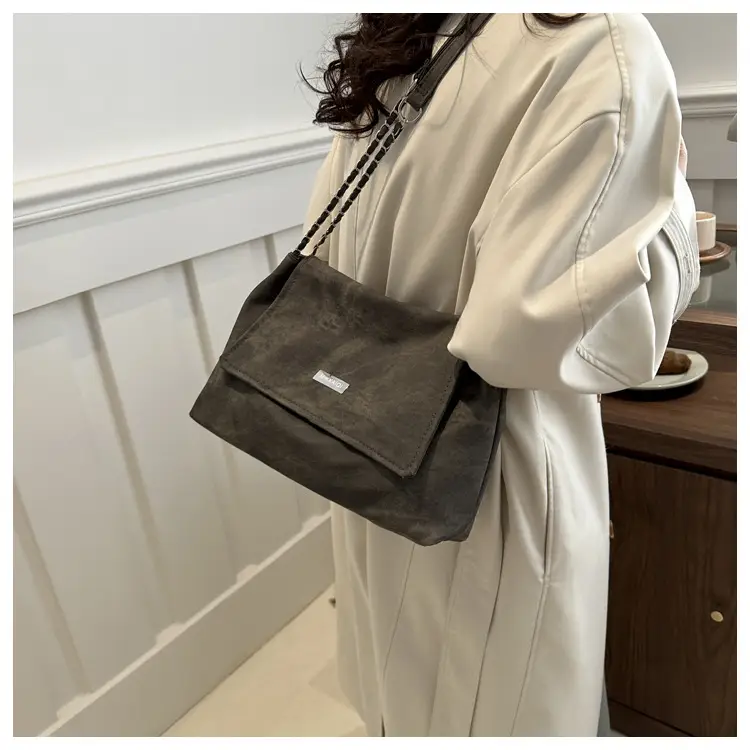Retro Brown Chain Shoulder Bag for Women 2024 — feature 10