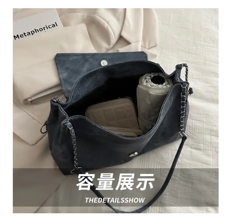 Retro Brown Chain Shoulder Bag for Women 2024 — feature 7