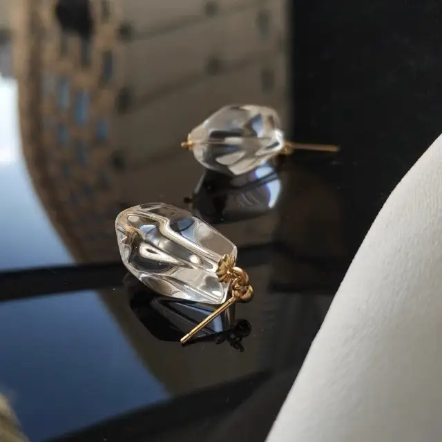Elegant Crystal Earrings for Women Silver Needle French Vintage - Image 2