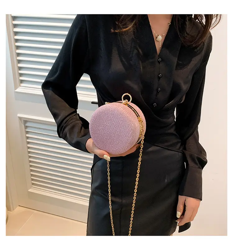 Pink Sequin Mini Lipstick Bag Women — feature 20