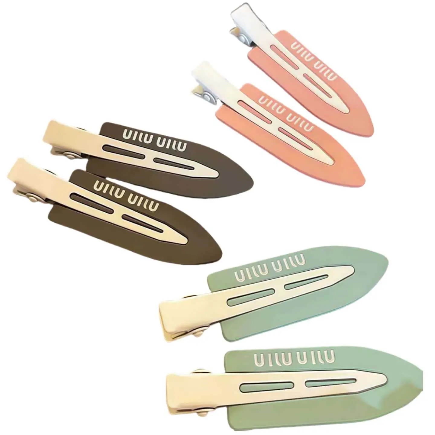 French Cut Hair Clips Multi Color Small Fragrance