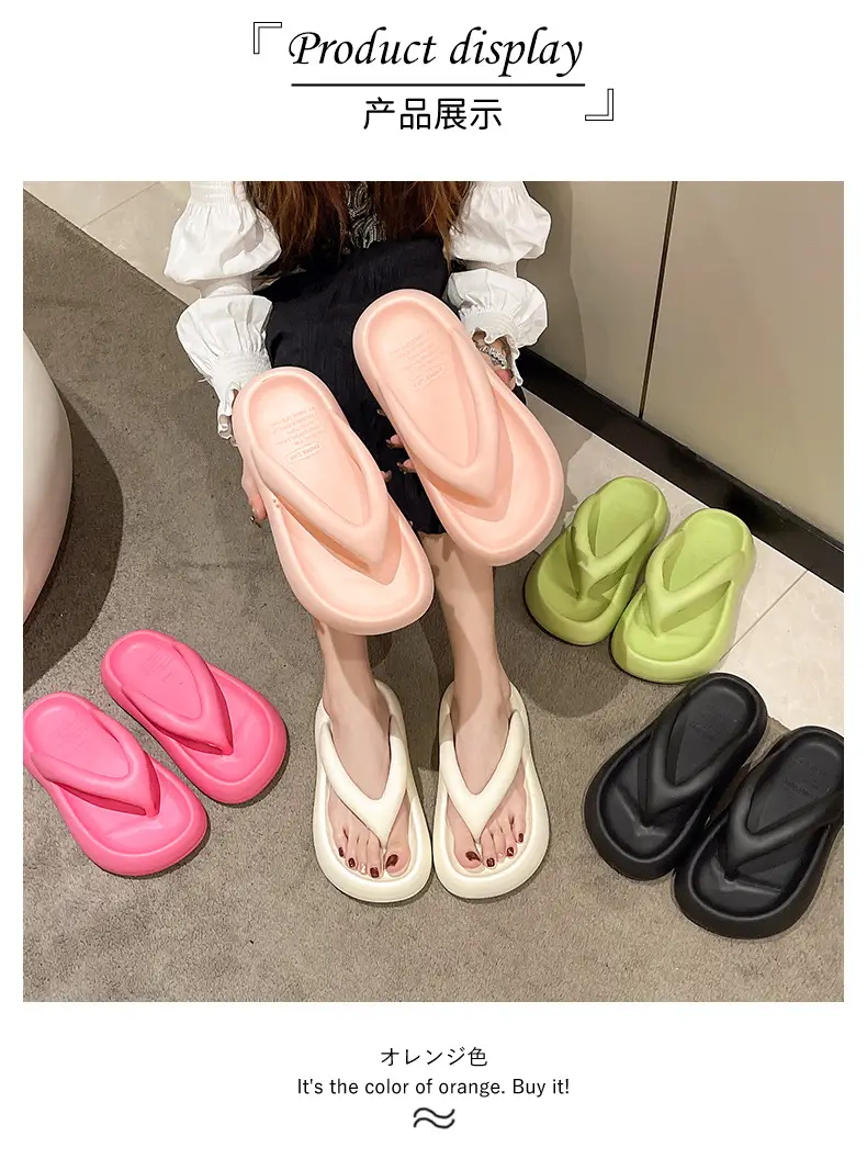 Thick-Soled Flip-Flops for Women with a Stepping-On-Clouds Feel, Summer 2026 New Model, Non-Slip Outdoor Beach Sandals for Women — feature 11
