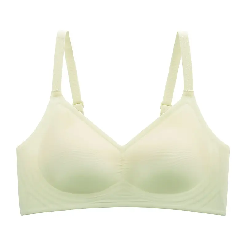 Seamless jelly nude underwear women's adjustable soft support breast collection anti-sagging wireless super soft thin bra