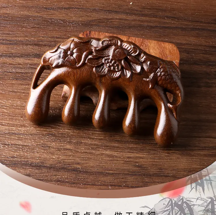 Golden Silk Lotus Fish Scalp Massage Comb — feature 21