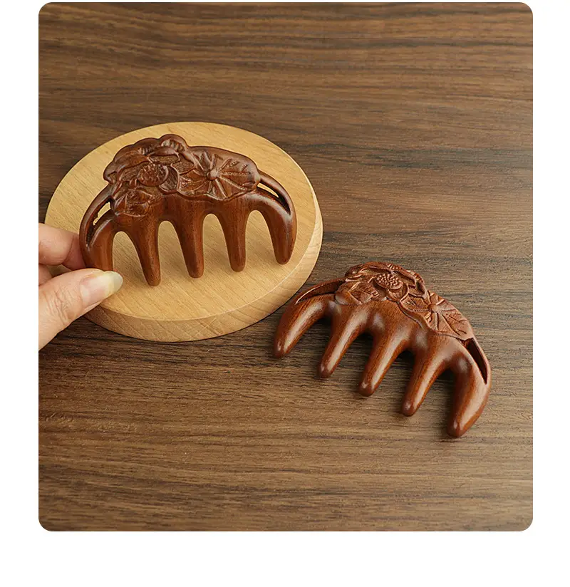 Golden Silk Lotus Fish Scalp Massage Comb — feature 22