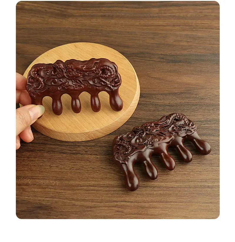 Golden Silk Lotus Fish Scalp Massage Comb — feature 23