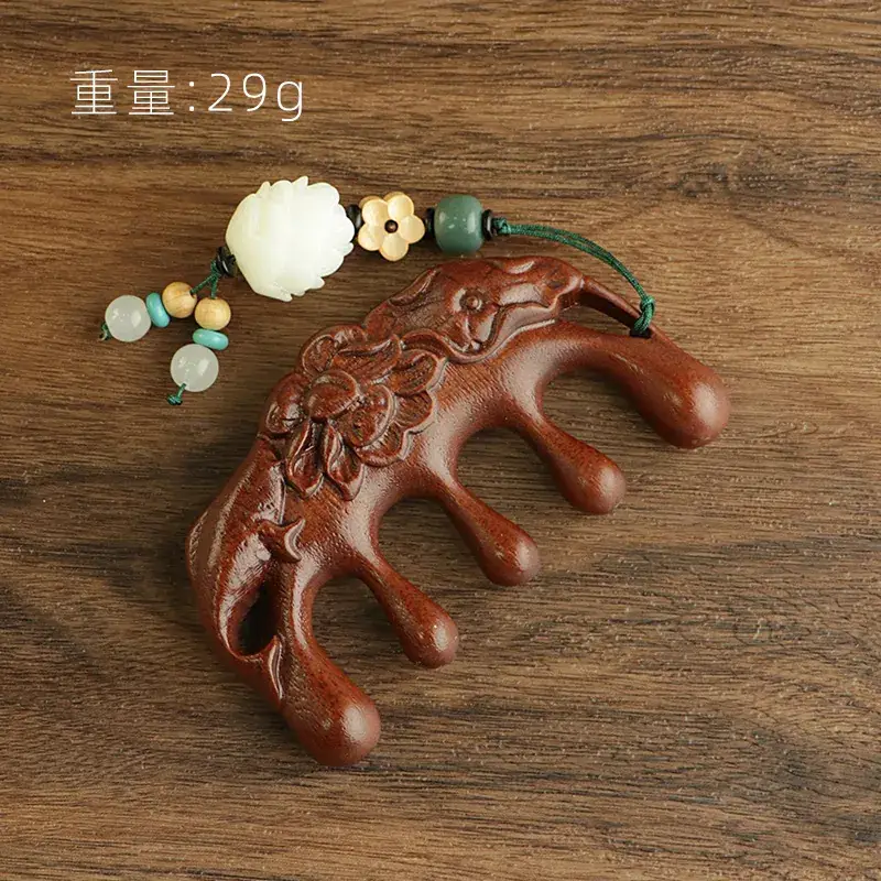 Golden Silk Lotus Fish Scalp Massage Comb
