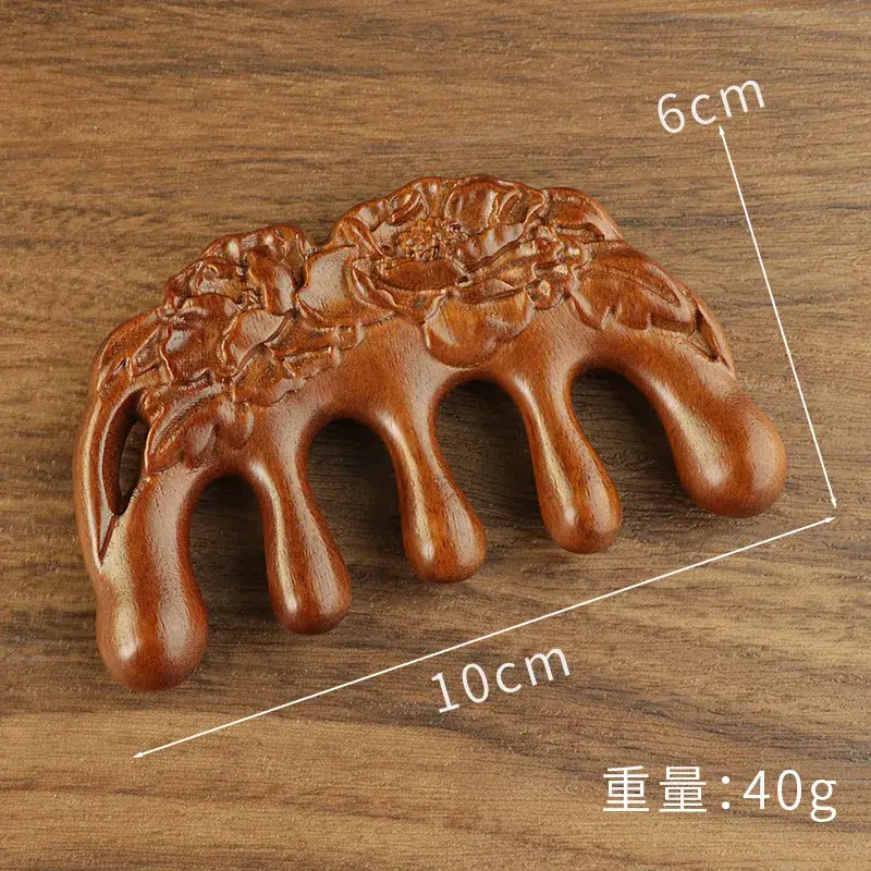 Golden Silk Lotus Fish Scalp Massage Comb
