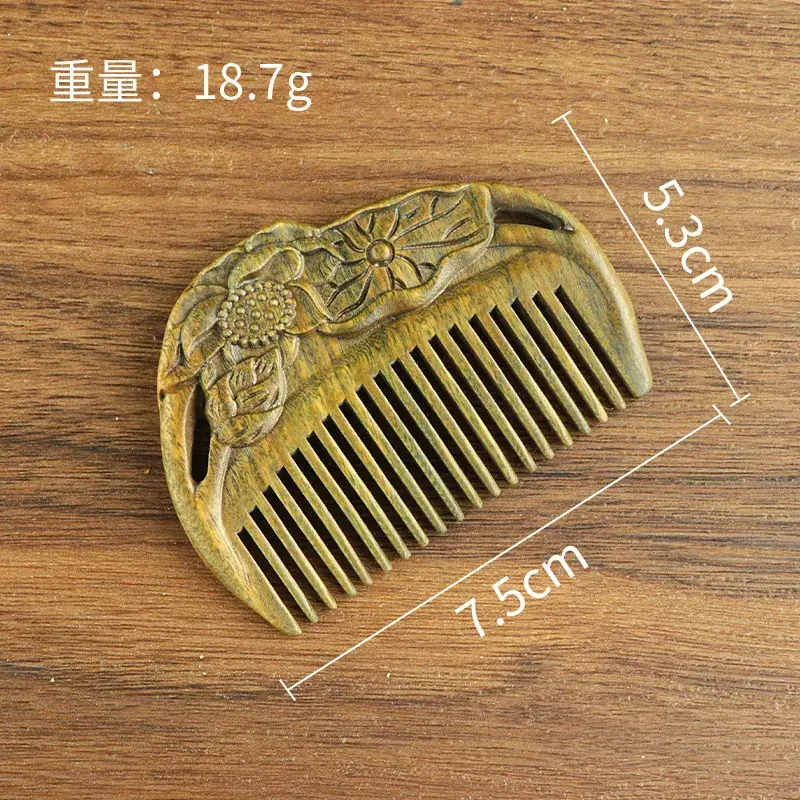 Golden Silk Lotus Fish Scalp Massage Comb