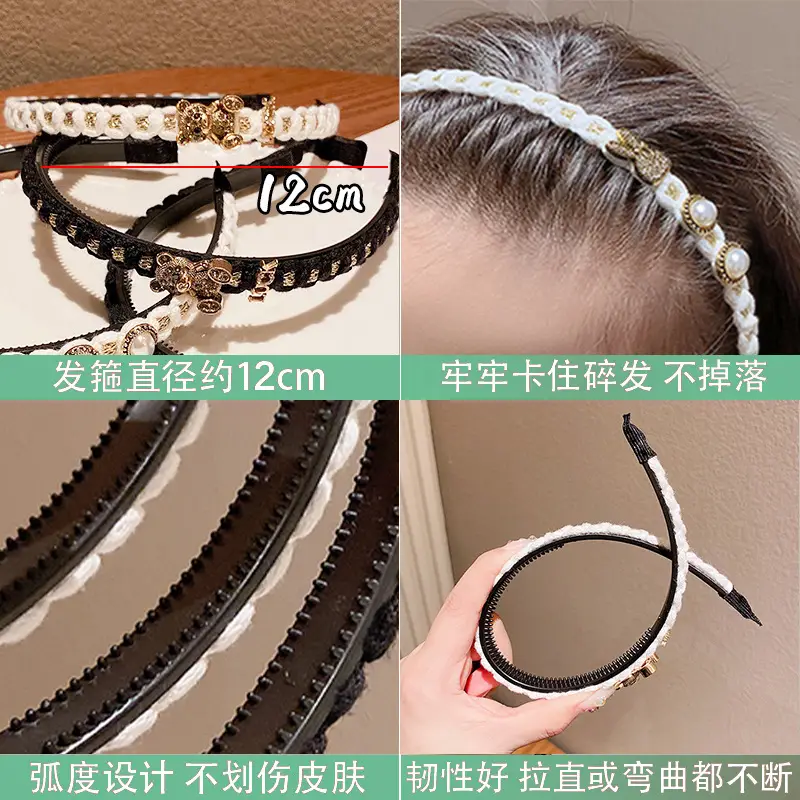 Pink Rabbit Headband for Girls Anti-Slip Hair Clip — feature 11