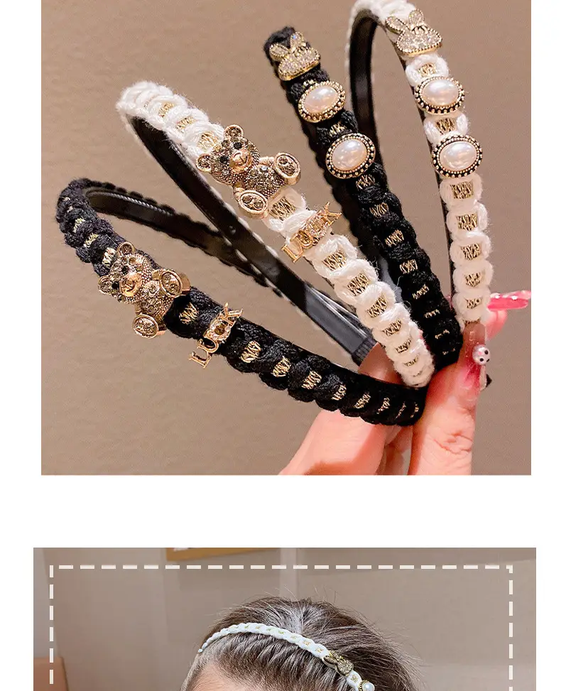 Pink Rabbit Headband for Girls Anti-Slip Hair Clip — feature 4
