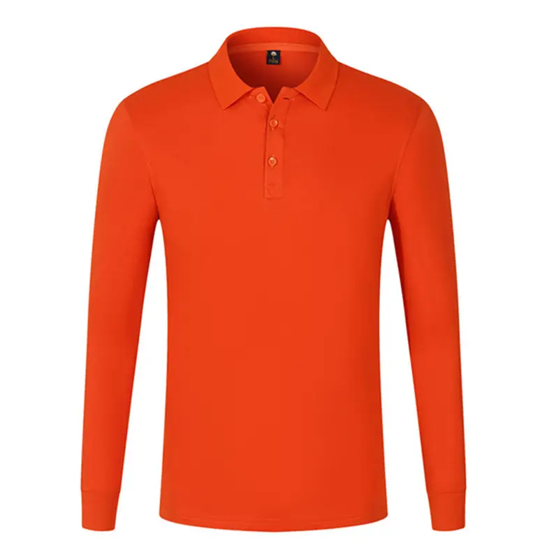 Men Navy Combed Cotton Polo Shirt Solid Color - Image 12