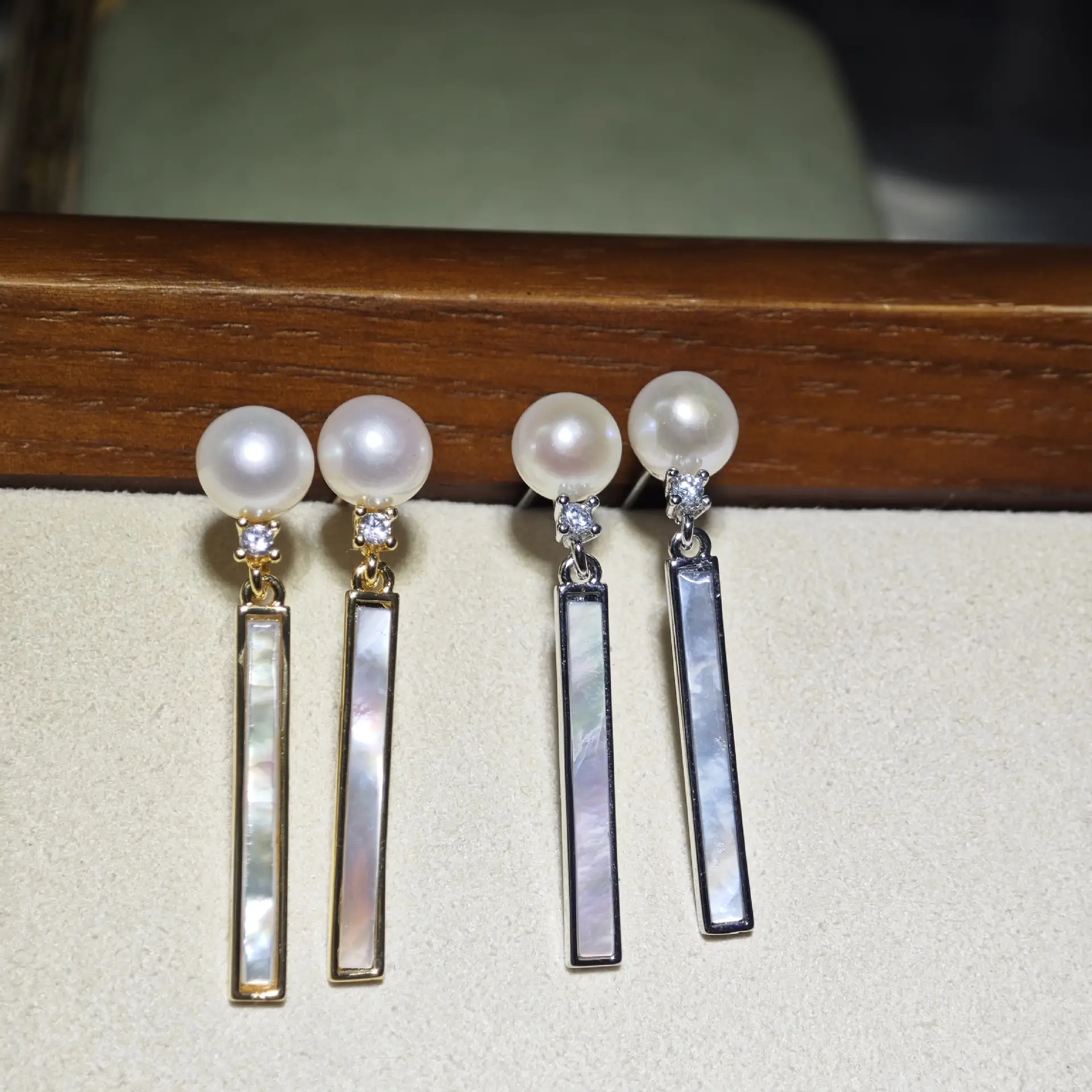 S925 Silver Pearl Butterfly Earrings Wholesale - Image 7