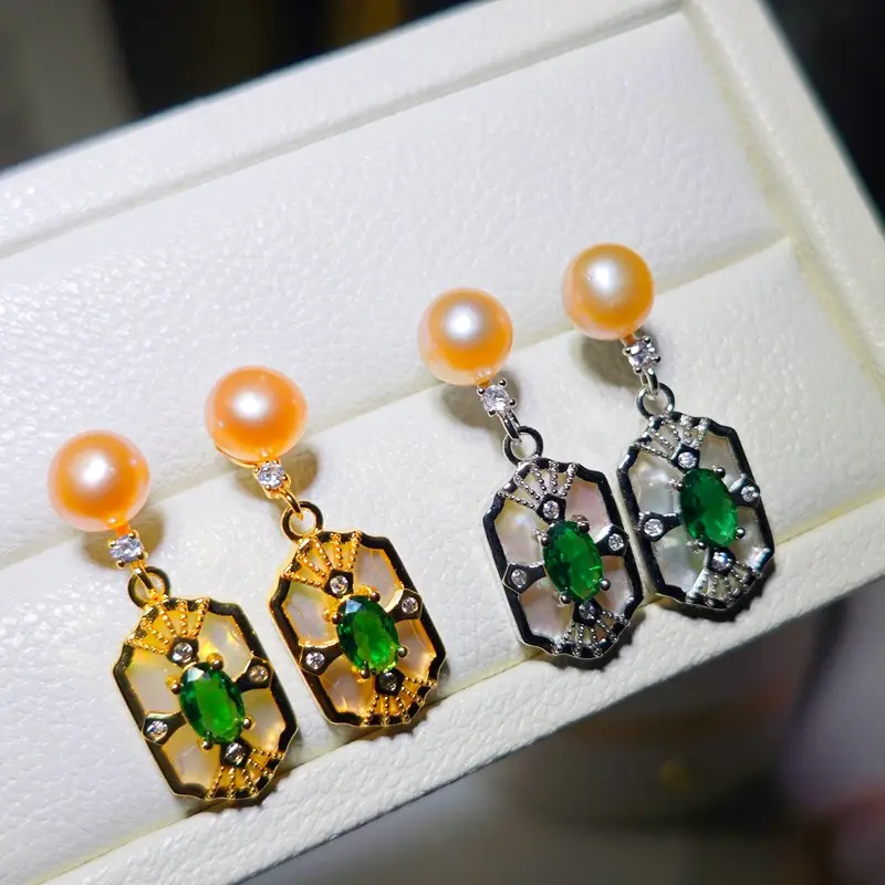S925 Silver Pearl Butterfly Earrings Wholesale - Image 2