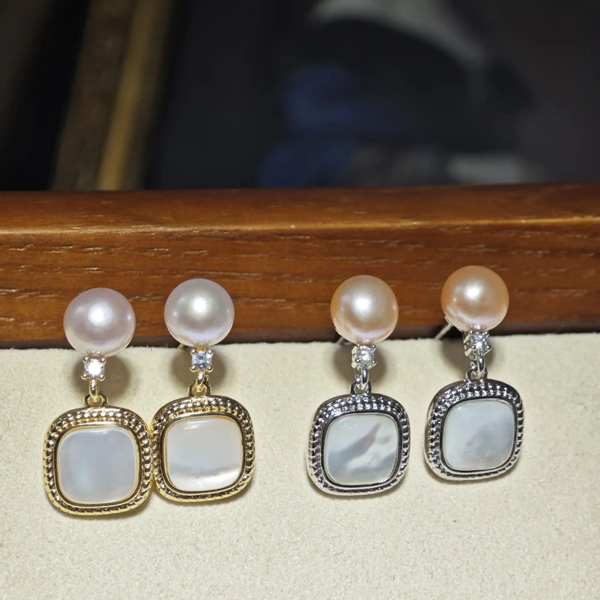 S925 Silver Pearl Butterfly Earrings Wholesale - Image 3