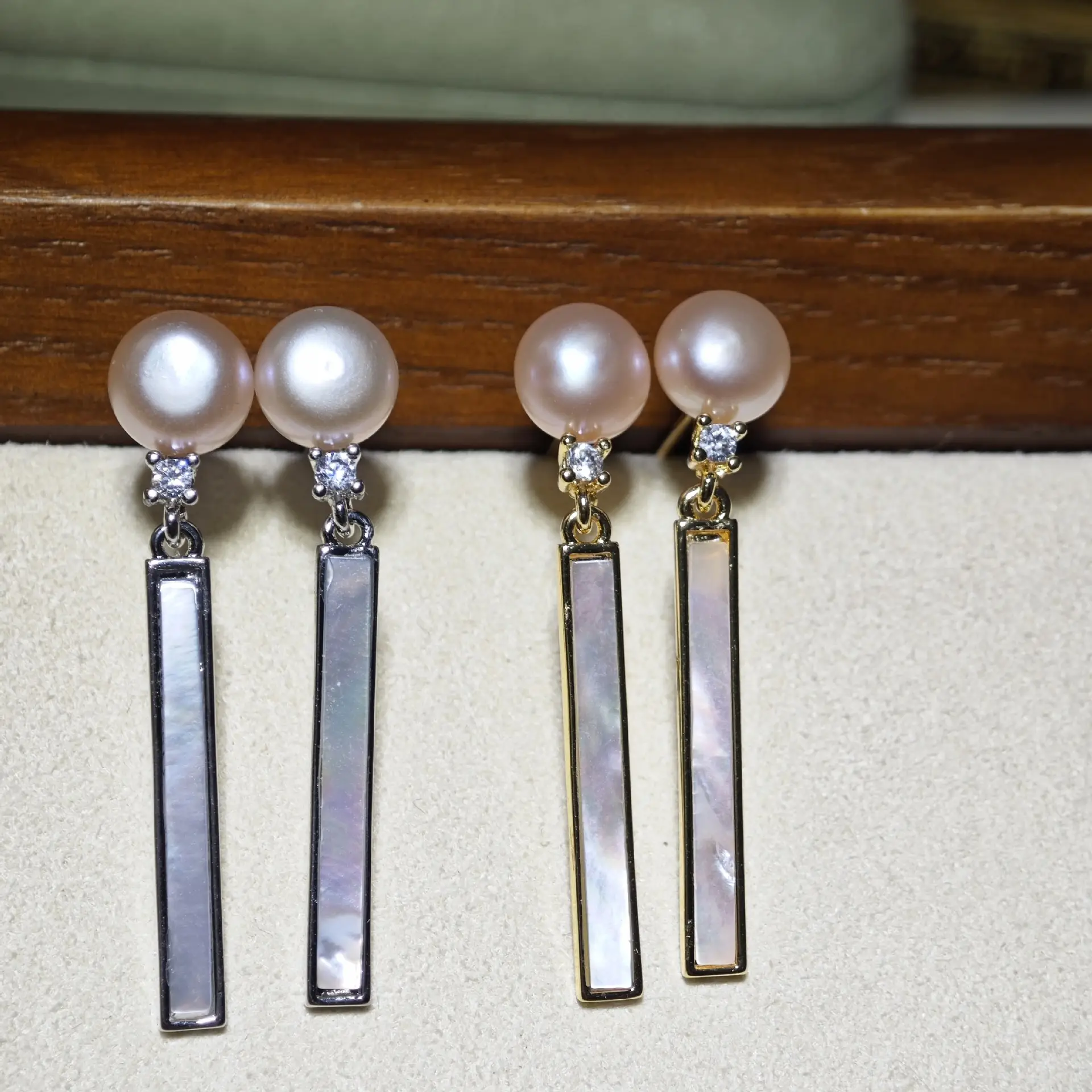 S925 Silver Pearl Butterfly Earrings Wholesale - Image 8