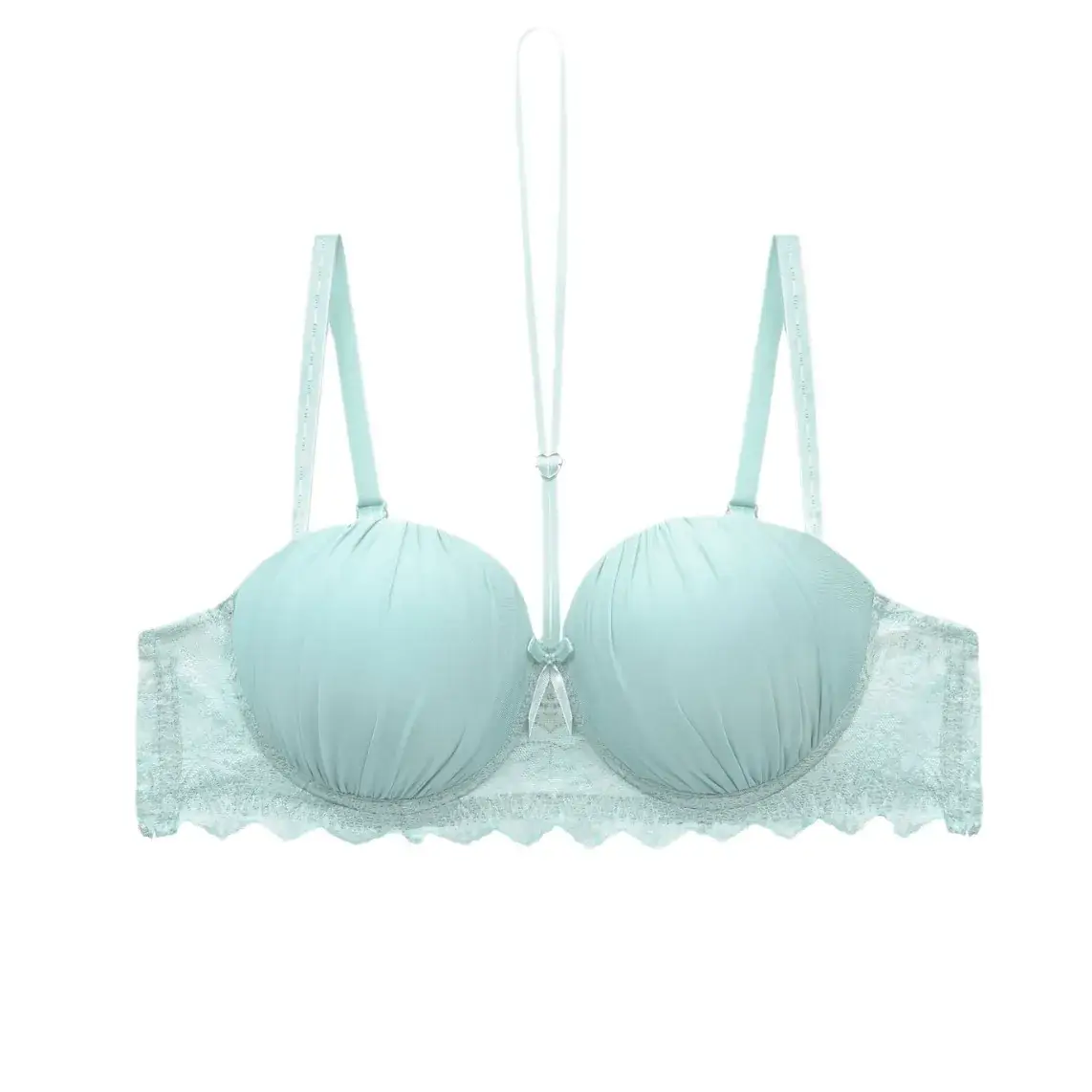 Cross-Border Knitted Push-Up Bra Underwire Brown - Image 13