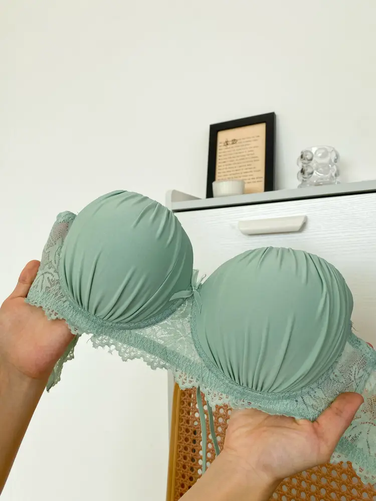 Cross-Border Knitted Push-Up Bra Underwire Brown — feature 22