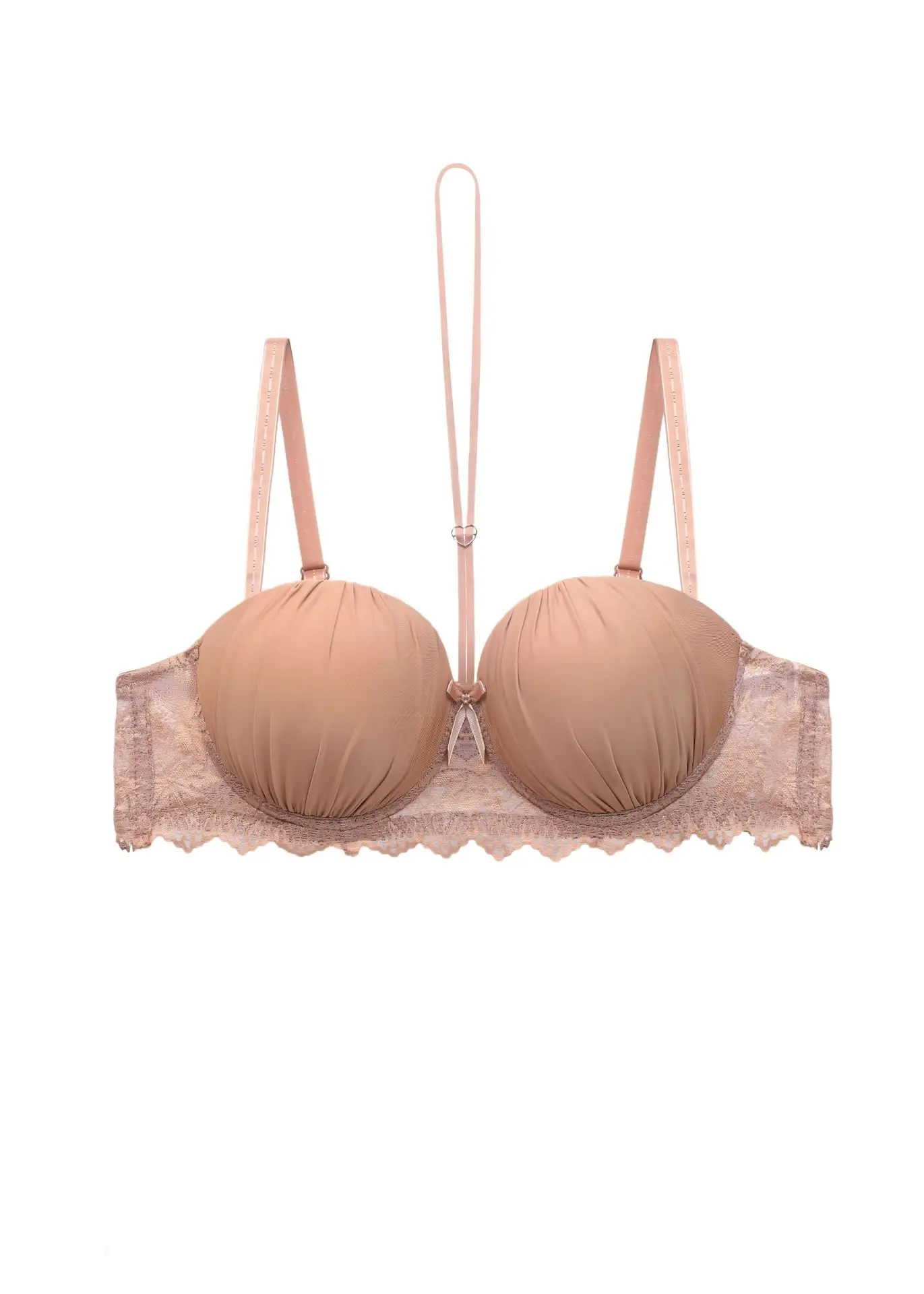 Cross-Border Knitted Push-Up Bra Underwire Brown — feature 26