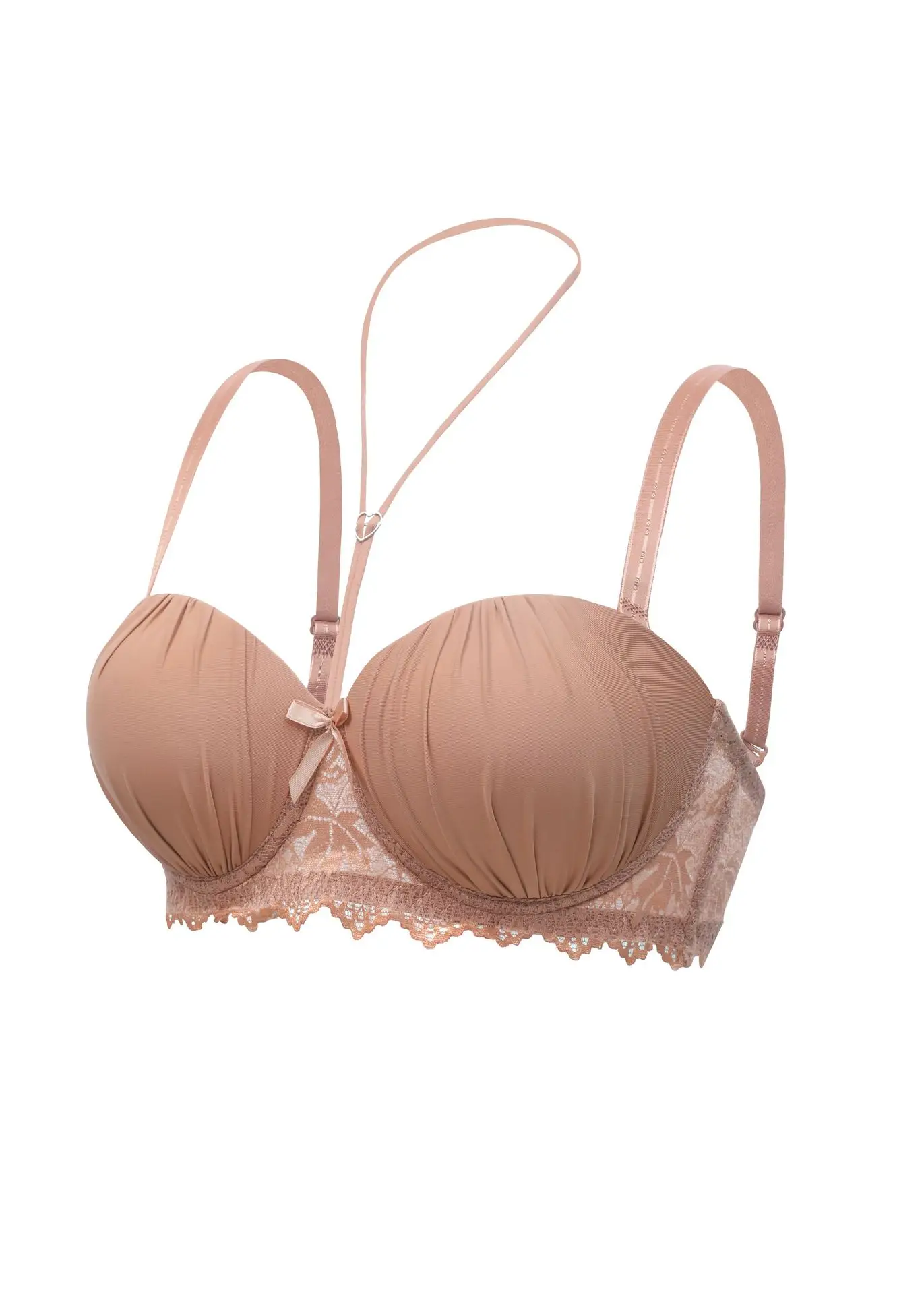 Cross-Border Knitted Push-Up Bra Underwire Brown — feature 27