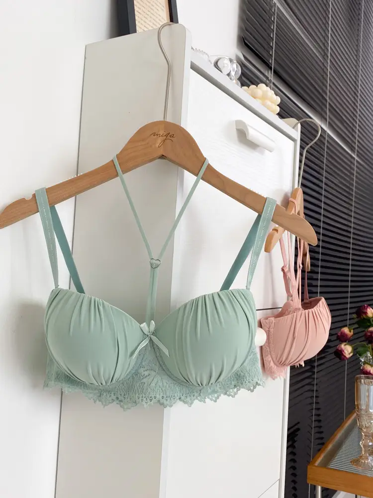 Cross-Border Knitted Push-Up Bra Underwire Brown — feature 5