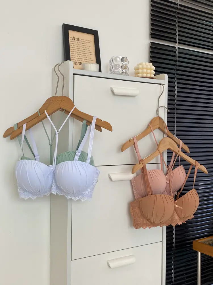 Cross-Border Knitted Push-Up Bra Underwire Brown — feature 6