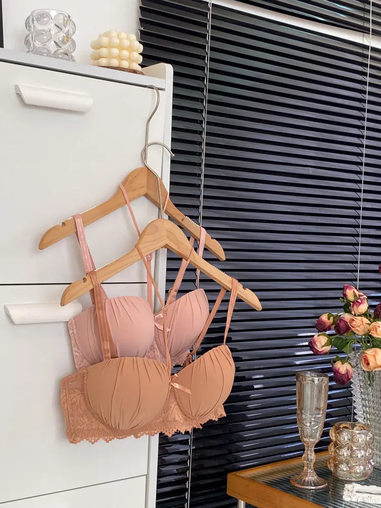 Cross-Border Knitted Push-Up Bra Underwire Brown — feature 7