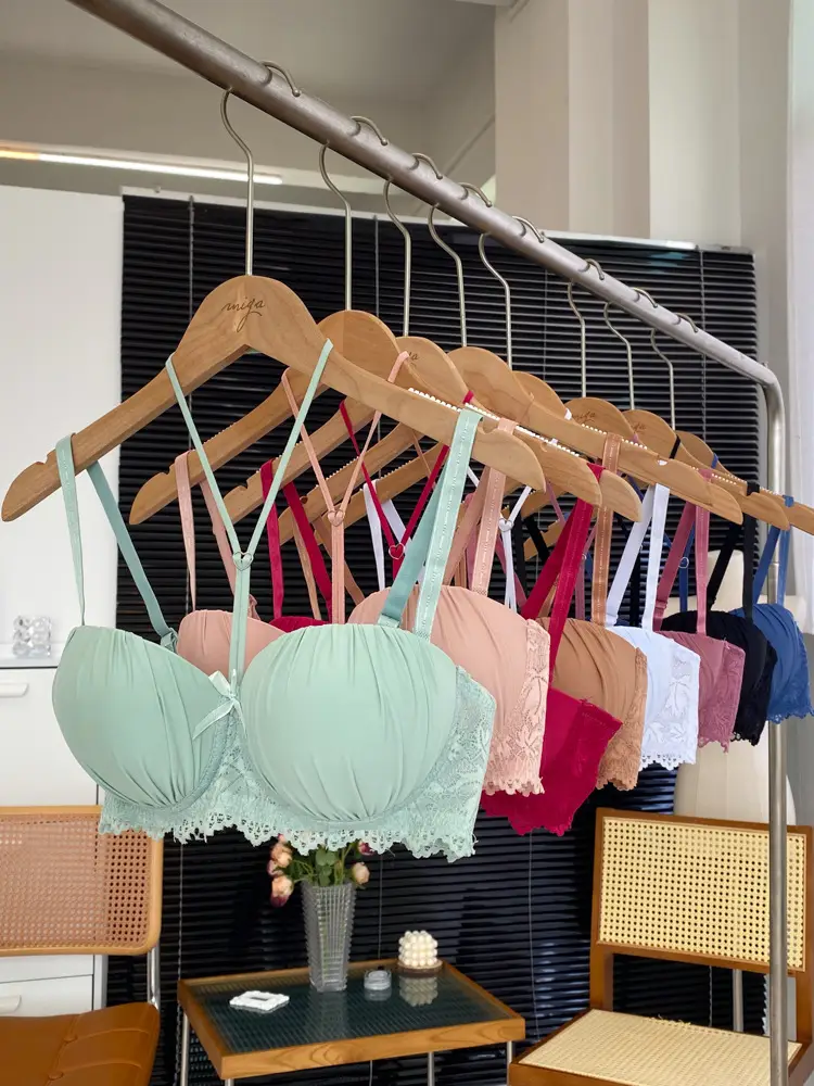 Cross-Border Knitted Push-Up Bra Underwire Brown — feature 8