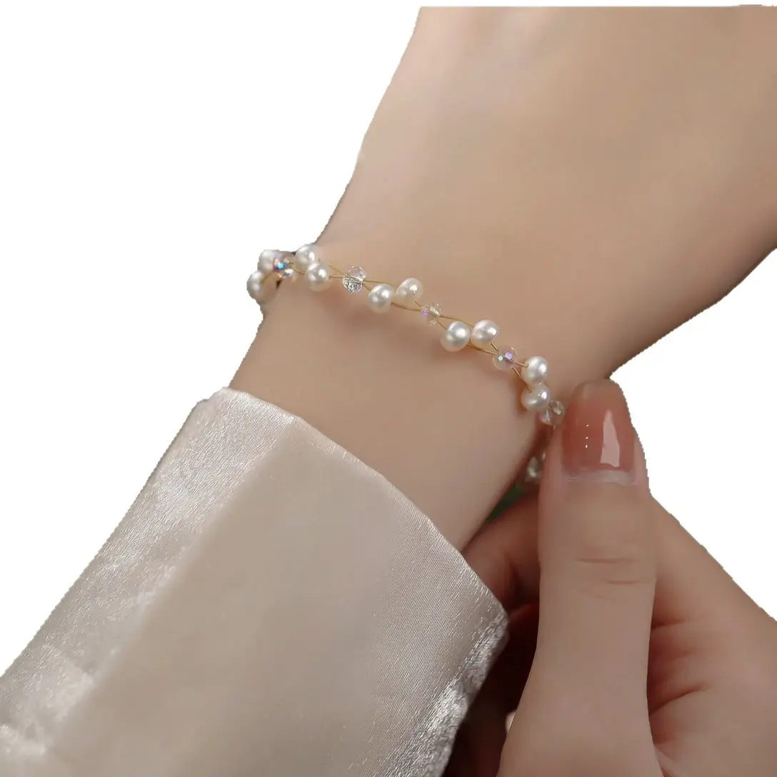 Natural Pearl Bracelet with Starling Design - Image 6
