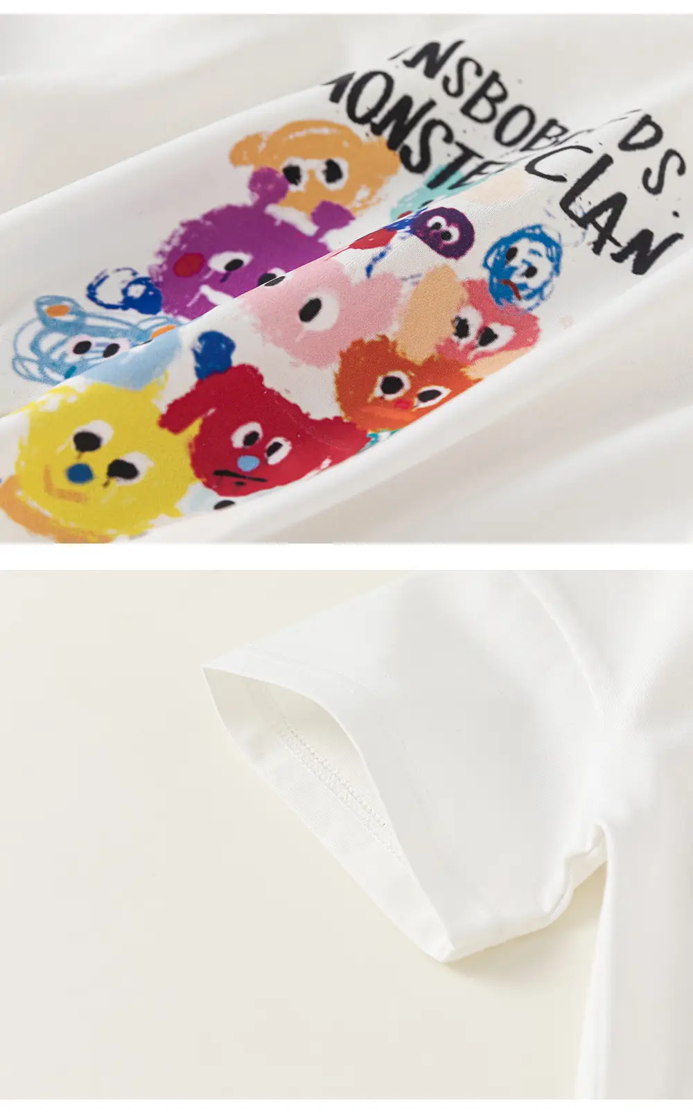 Yubao Boys Cartoon Graffiti T-Shirt Purple Summer Wear — feature 16
