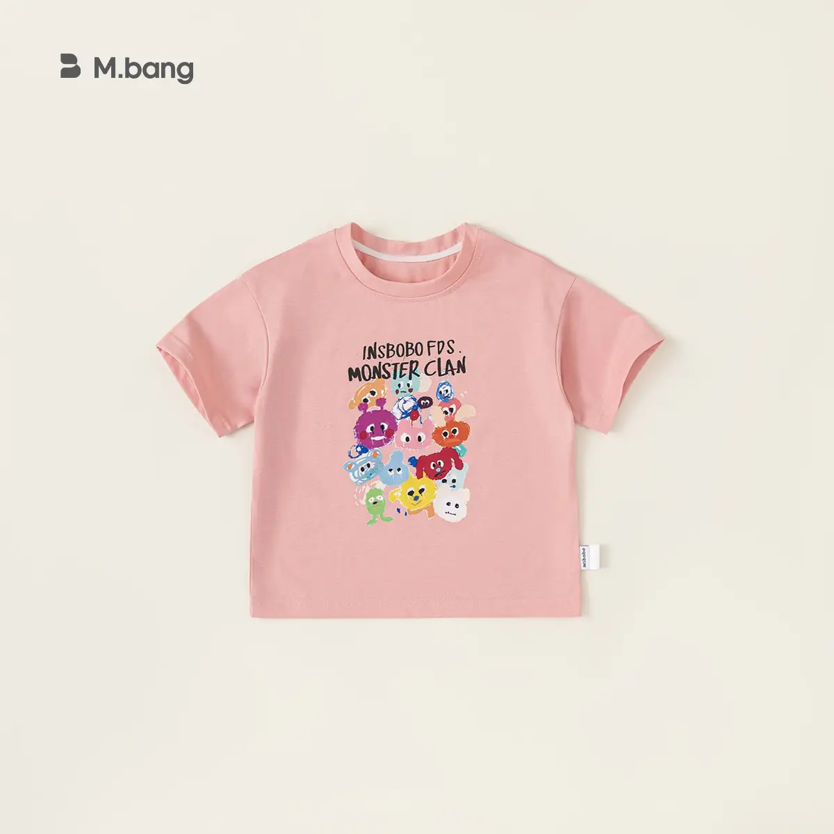 Yubao Boys Cartoon Graffiti T-Shirt Purple Summer Wear