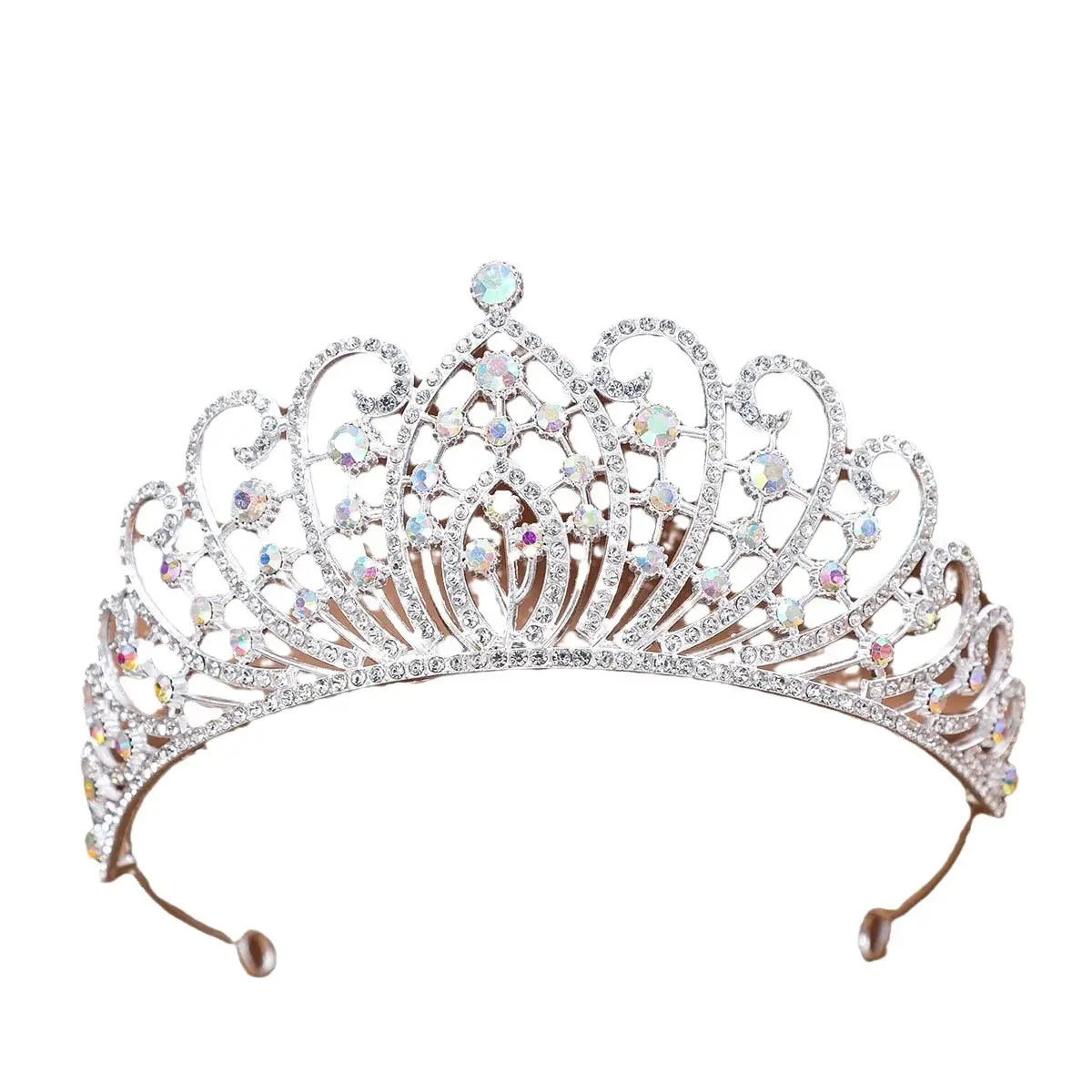 Full Diamond Crown Princess Hair Accessory for Weddings