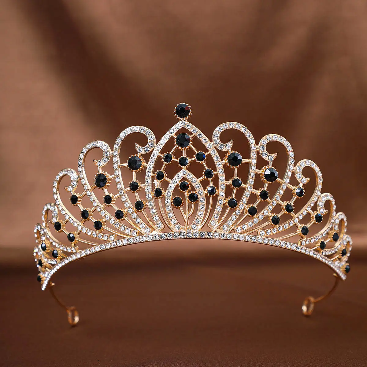Full Diamond Crown Princess Hair Accessory for Weddings — feature 3