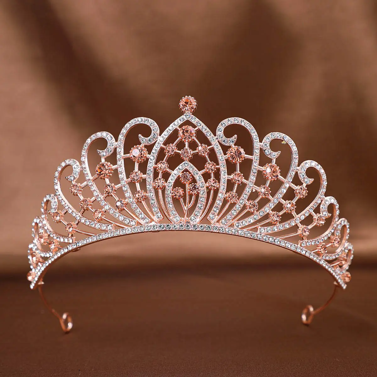 Full Diamond Crown Princess Hair Accessory for Weddings