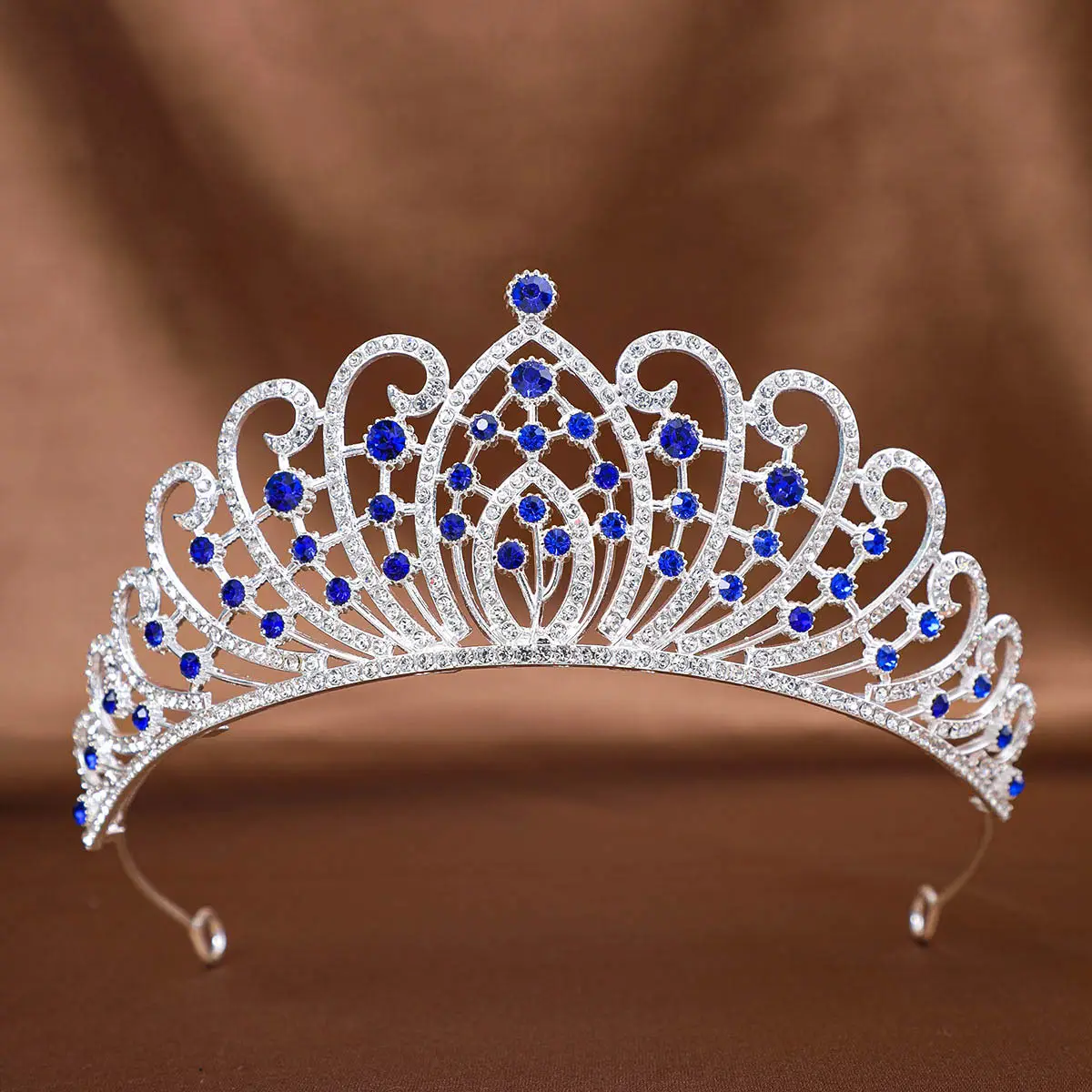 Full Diamond Crown Princess Hair Accessory for Weddings