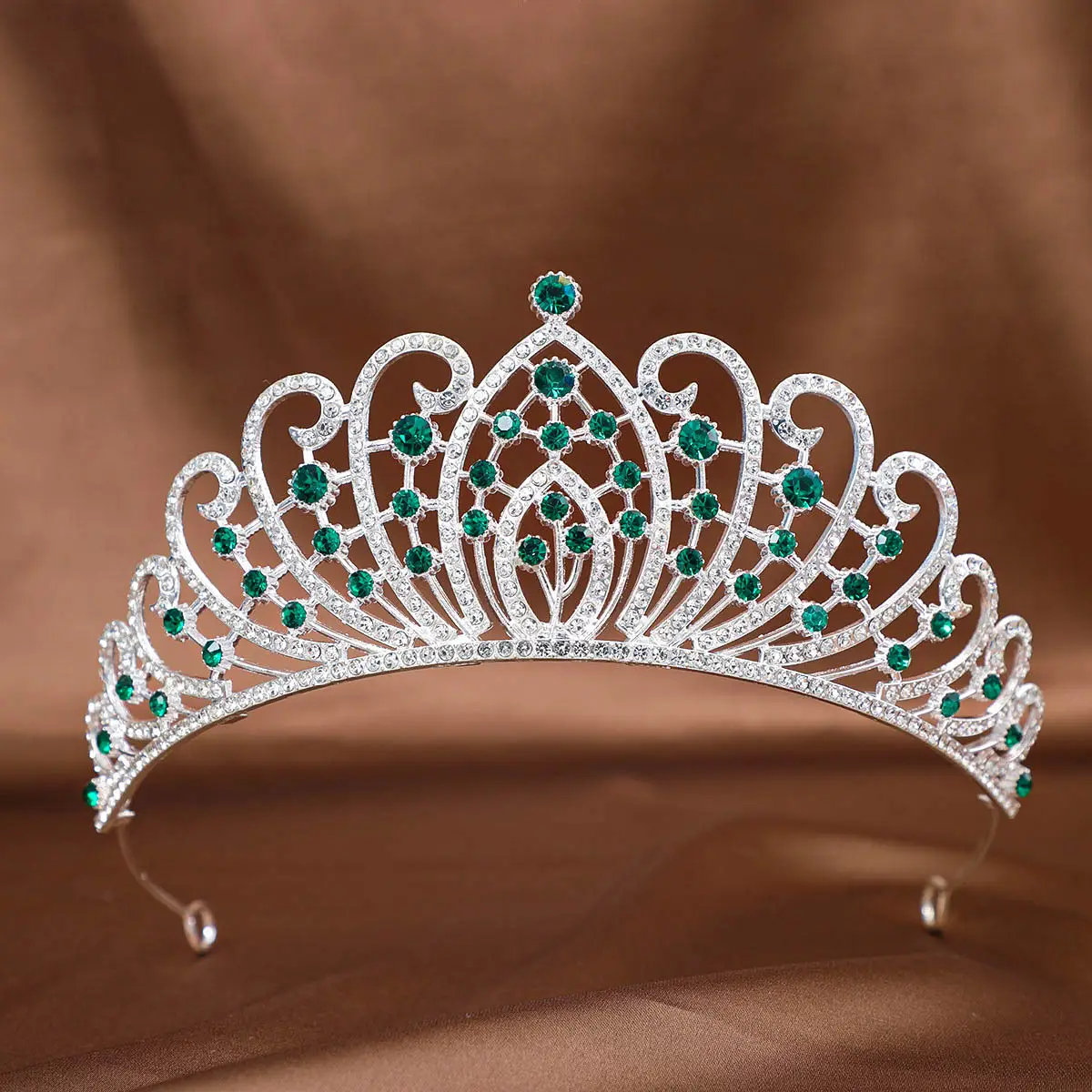 Full Diamond Crown Princess Hair Accessory for Weddings